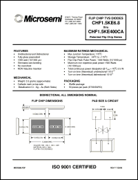 CHF1.5KE130A datasheet: Transient Voltage Suppressor CHF1.5KE130A