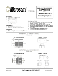 CHFP6KE13CA datasheet: Transient Voltage Suppressor CHFP6KE13CA