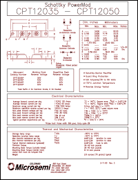 CPT12040 datasheet: Schottky Rectifier CPT12040