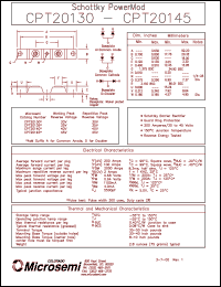 CPT20145 datasheet: Schottky Rectifier CPT20145