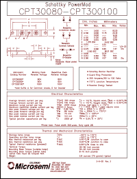 CPT30090 datasheet: Schottky Rectifier CPT30090