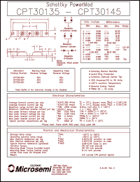 CPT30135 datasheet: Schottky Rectifier CPT30135