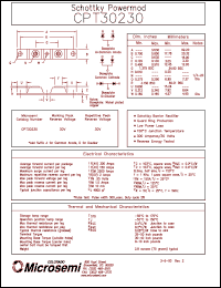 CPT30230 datasheet: Schottky Rectifier CPT30230