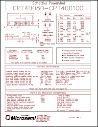 CPT40090 datasheet: Schottky Rectifier CPT40090