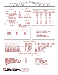 FST6090 datasheet: Schottky Rectifier FST6090