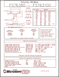 FST6390 datasheet: Schottky Rectifier FST6390