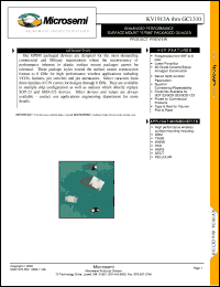 KV1993A datasheet: Tuning Varactors KV1993A