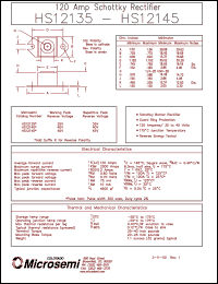 HS12145 datasheet: Schottky Rectifier HS12145