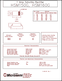 HSM150G datasheet: Schottky Rectifier HSM150G