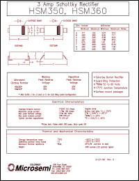 HSM350J datasheet: Schottky Rectifier HSM350J