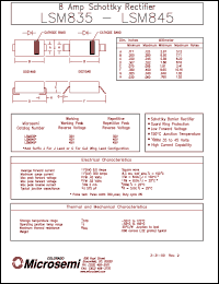 LSM840G datasheet: Schottky Rectifier LSM840G