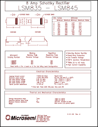 LSM840J datasheet: Schottky Rectifier LSM840J