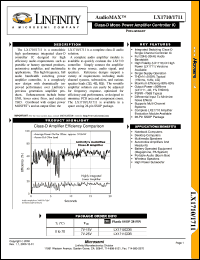 LX1710CDB datasheet: AudioMAX Products LX1710CDB