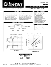 LX8940IP datasheet: Low Drop Out Regulator - Positive Fixed LX8940IP