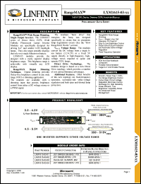 LXM1615-03-01 datasheet: CCFL Inverter Module - Single Lamp LXM1615-03-01