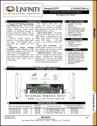 LXM1622-05-02 datasheet: CCFL Inverter Module - Dual Lamp LXM1622-05-02