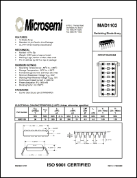 MAD1103 datasheet: Diode Array MAD1103