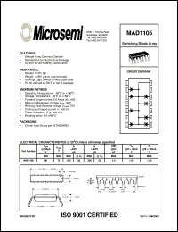 MAD1105 datasheet: Diode Array MAD1105