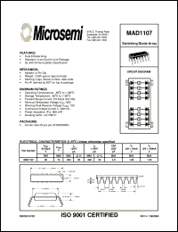 MAD1107 datasheet: Diode Array MAD1107