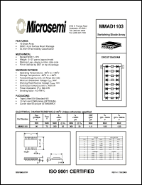 MMAD1103 datasheet: Diode Array MMAD1103