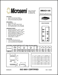 MMAD1105 datasheet: Diode Array MMAD1105