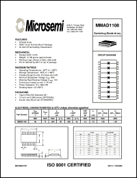 MMAD1108 datasheet: Diode Array MMAD1108