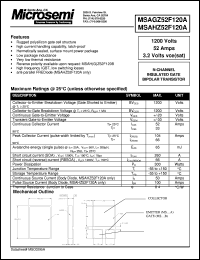 MSAHZ52F120A datasheet: Insulated Gate Bipolar Transistor MSAHZ52F120A