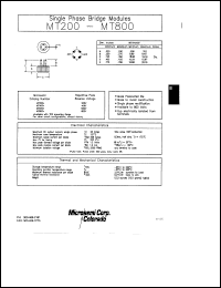 MT200 datasheet: Single Phase Bridge MT200