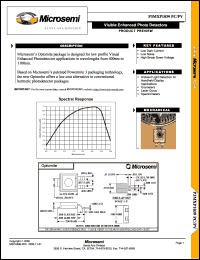 MXP1000PC-V datasheet: Photoconductive Detectors MXP1000PC-V