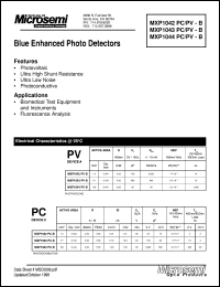 MXP1044PV-BL datasheet: Photovoltaic Detectors MXP1044PV-BL