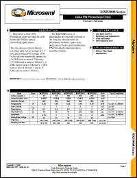 MXP3004 datasheet: GaAs PIN Photo Detectors MXP3004