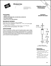 P6KE100C datasheet: Transient Voltage Suppressor P6KE100C