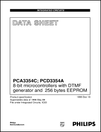 PCA3354C datasheet: 8-bit microcontrollers with DTMF generator and 256 bytes EEPROM PCA3354C