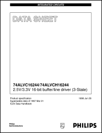 74ALVC16244DGG datasheet: 2.5V/3.3V 16-bit buffer/line driver (3-State) 74ALVC16244DGG