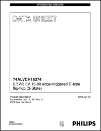 74ALVCH16374DGG datasheet: 2.5 V / 3.3 V 16-bit edge-triggered D-type flip-flop (3-State) 74ALVCH16374DGG