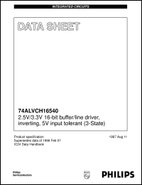 74ALVCH16540DGG datasheet: 2.5 V / 3.3 V 16-bit buffer/line driver, inverting, 5 V input tolerant (3-State) 74ALVCH16540DGG