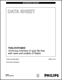 74ALVCH16823DL datasheet: 18-bit bus-interface D-type flip-flop with reset and enable (3-State) 74ALVCH16823DL