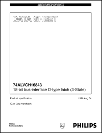 74ALVCH16843DGG datasheet: 18-bit bus-interface D-type latch (3-State) 74ALVCH16843DGG