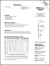 SAC36 datasheet: Transient Voltage Suppressor SAC36