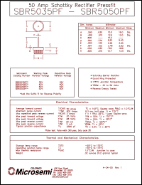 SBR5035PF datasheet: Schottky Rectifier SBR5035PF