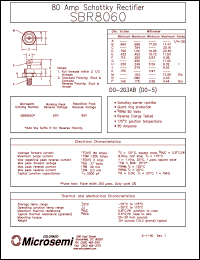 SBR8060 datasheet: Schottky Rectifier SBR8060