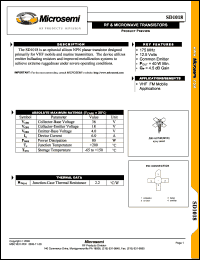 SD1018-06 datasheet: RF NPN Transistor SD1018-06