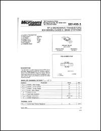 SD1495-03 datasheet: RF NPN Transistor SD1495-03