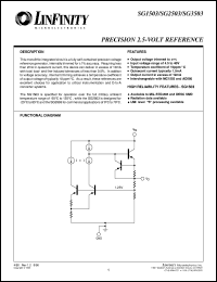 SG1503Y/883B datasheet: Voltage Reference - Precision SG1503Y/883B