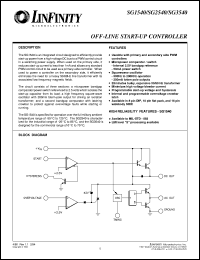 SG2540DW datasheet: Controller - Off-Line Start-Up with SCR Driver SG2540DW