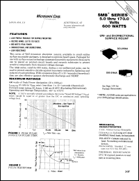 SMBG100CA datasheet: Transient Voltage Suppressor SMBG100CA