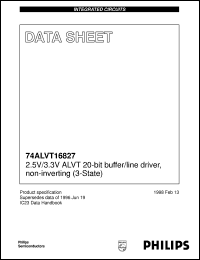74ALVT16827DGG datasheet: 2.5V/3.3V ALVT 20-bit buffer/line driver, non-inverting (3-State) 74ALVT16827DGG