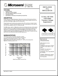 SMCG6036 datasheet: Transient Voltage Suppressor SMCG6036