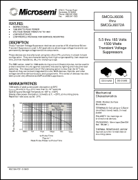 SMCG6070 datasheet: Transient Voltage Suppressor SMCG6070