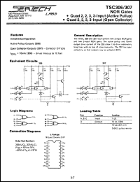 TC307AL/CL datasheet: High Noise Immunity Logic TC307AL/CL